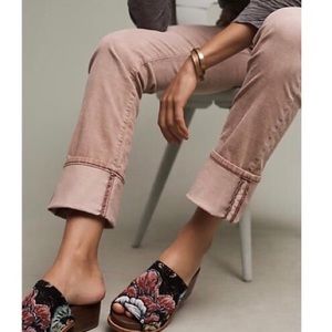 Pilcro “parallel” corduroy pants in blush size 25